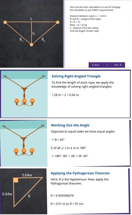 Solved Here are the basic calculations to use for hanging | Chegg.com