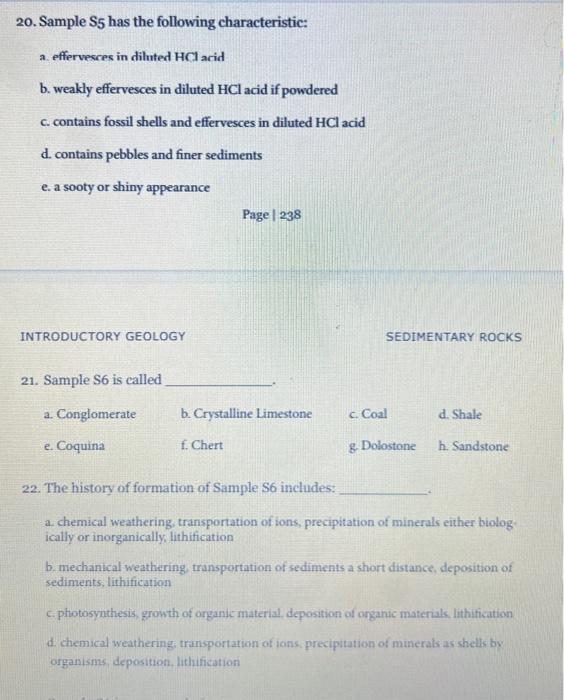 Solved Figure 10.21 The eight rocks (S1-S8) in the | Chegg.com