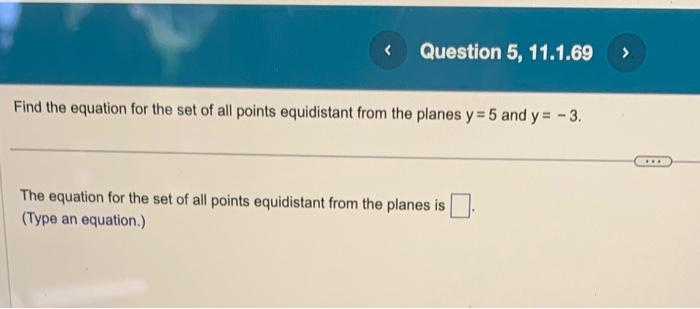 Solved Find the equation for the set of all points | Chegg.com