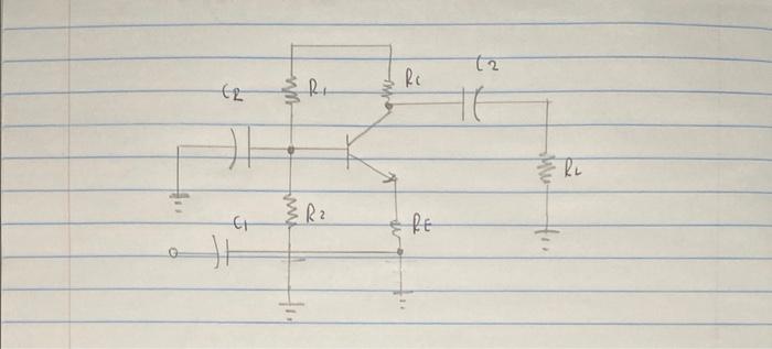 Solved Design a comman base amplifier for the following | Chegg.com