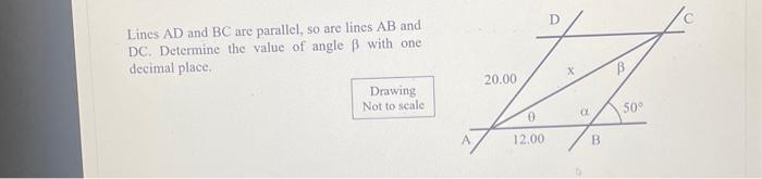 Solved Lines AD and BC are parallel, so are lines AB and DC. | Chegg.com