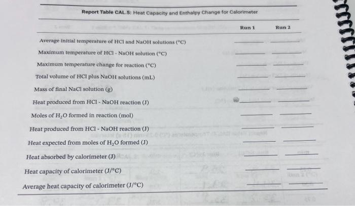 Solved Report Table CAL 3: Time-temperature data for Mg and | Chegg.com