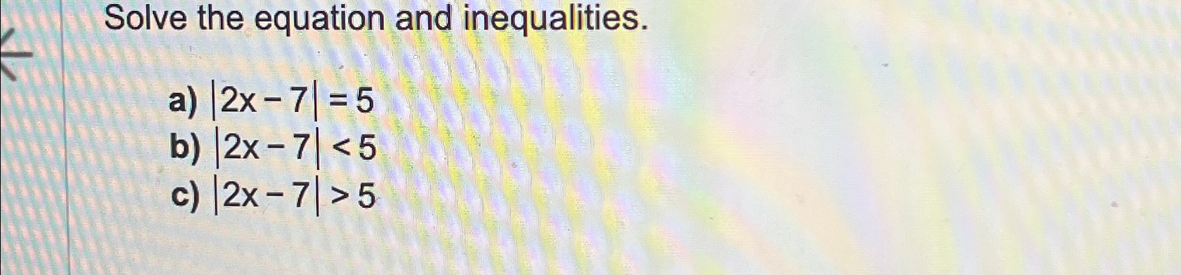Solved Solve the equation and | Chegg.com