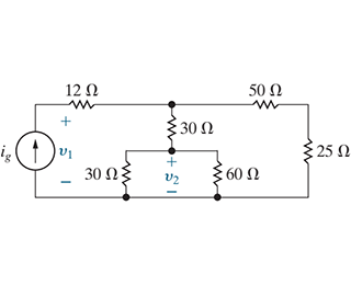 Solved if i_g is 65mA what is v2 | Chegg.com