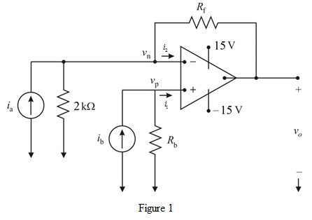 Solved Select The Values Of Rb And Rf In The Circuit In Fig P5 3 Chegg Com