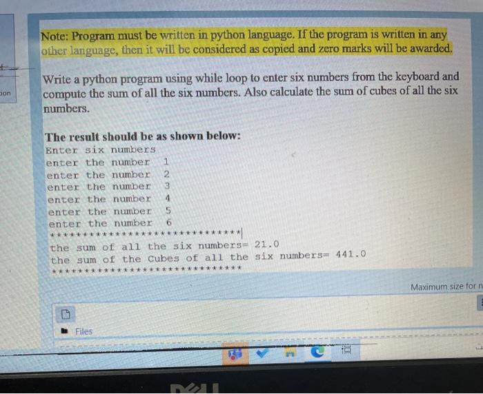 Solved Note: Program must be written in python language. If | Chegg.com