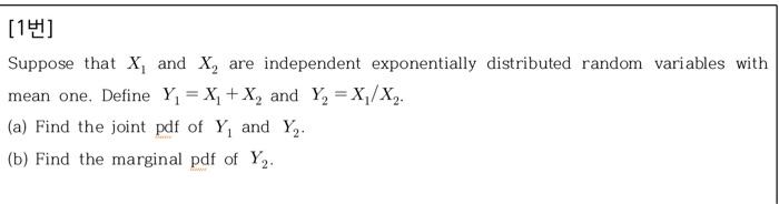 Solved Suppose that X1 and X2 are independent exponentially | Chegg.com