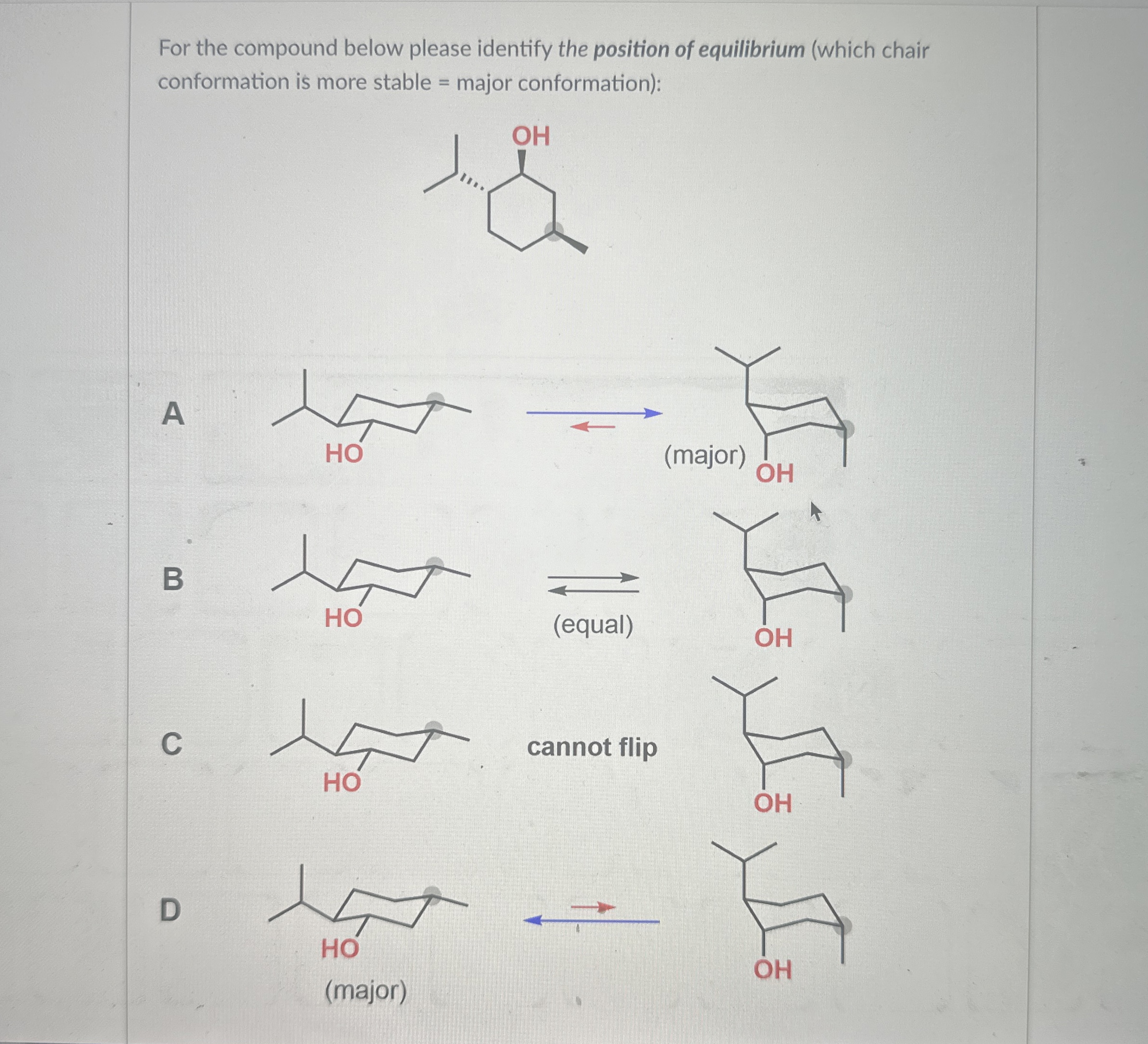 Solved For the compound below please identify the position | Chegg.com