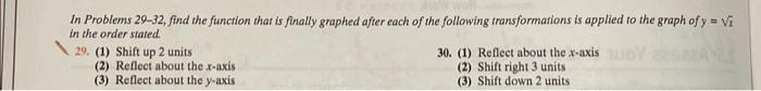 Solved In Problems 29-32, find the function that is finally | Chegg.com