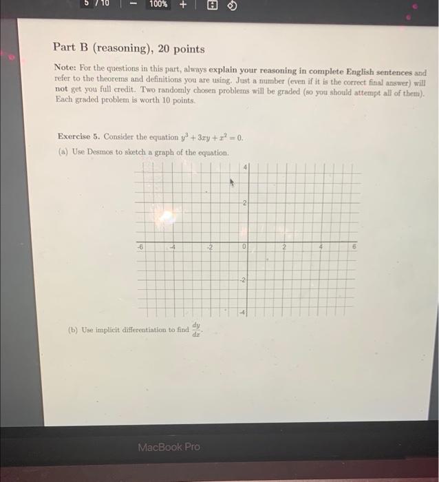 Solved - 100% + Part B (reasoning), 20 points Note: For the | Chegg.com