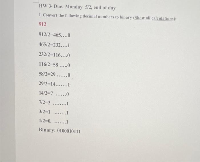 Solved b) successive division 101 a) subtraction b) | Chegg.com