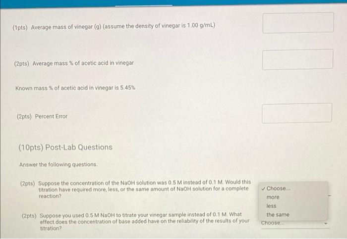 Solved Table 1. Titration data Trial 1 Trial 2 Trial 3 1.94 | Chegg.com