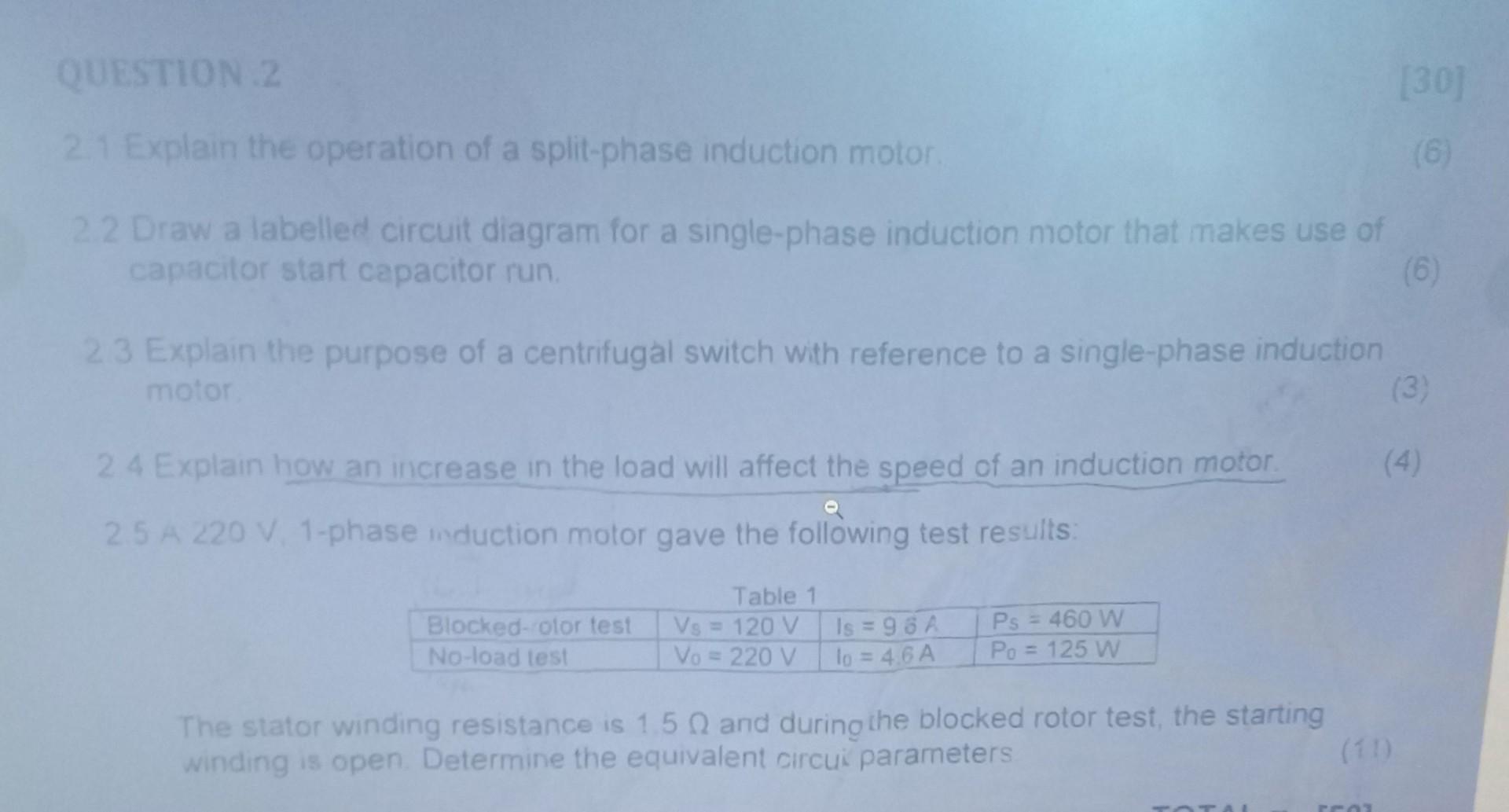 Solved QUESTION 2 30 2.1 Explain the operation of a | Chegg.com