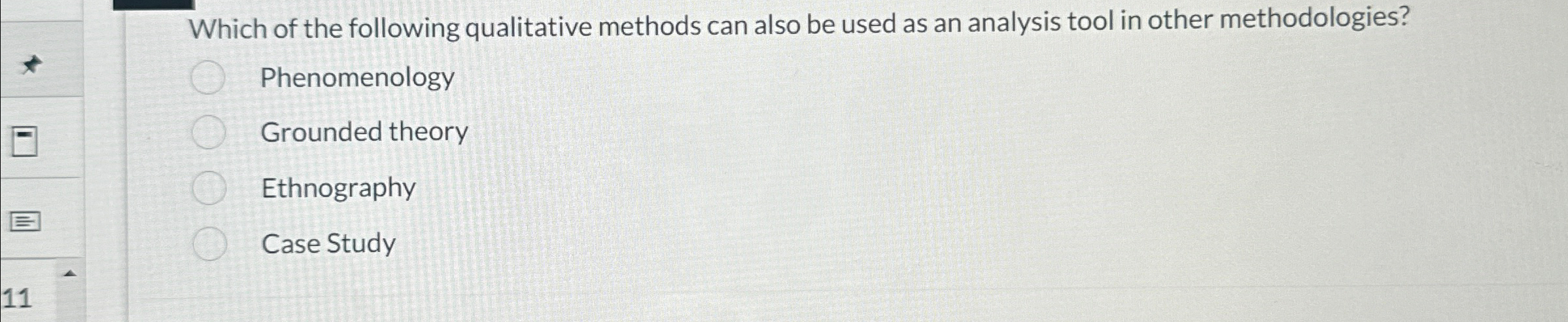 Solved Which of the following qualitative methods can also | Chegg.com