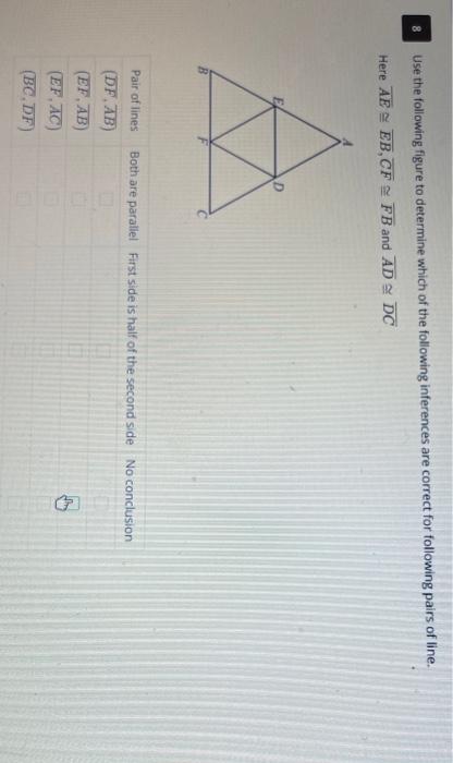Solved 8 Use the following figure to determine which of the | Chegg.com