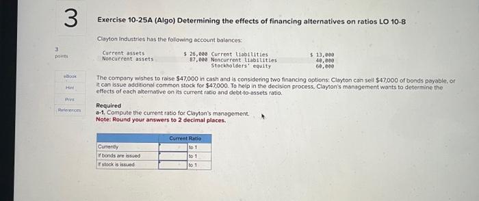 Solved Exercise 10-25A (Algo) Determining the effects of | Chegg.com