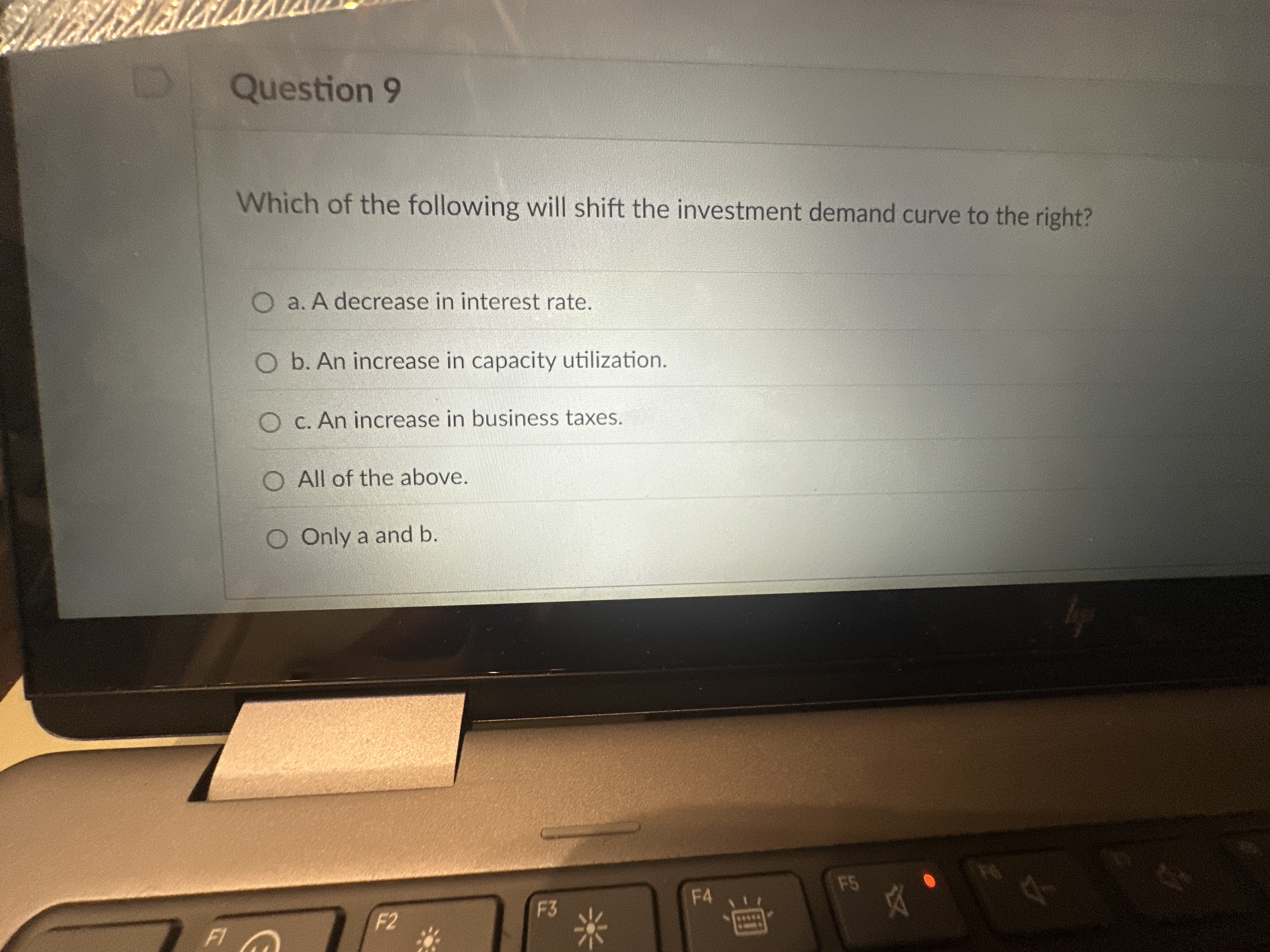 Solved Question 9Which of the following will shift the | Chegg.com