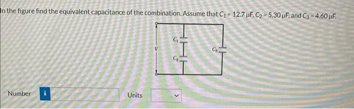 Solved In The Figure Find The Equivalent Capacitance Of The | Chegg.com