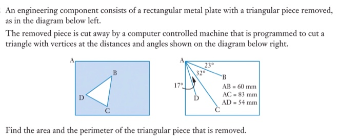 Solved An engineering component consists of a rectangular | Chegg.com