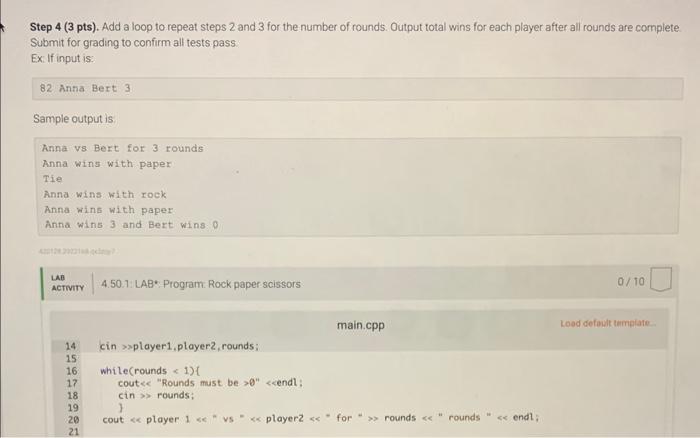 Solved Program Specifications Write a program to play an | Chegg.com