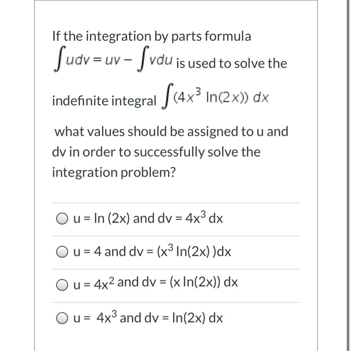 solved-the-integration-by-parts-formula-judv-uv-jvdu-is-used-chegg