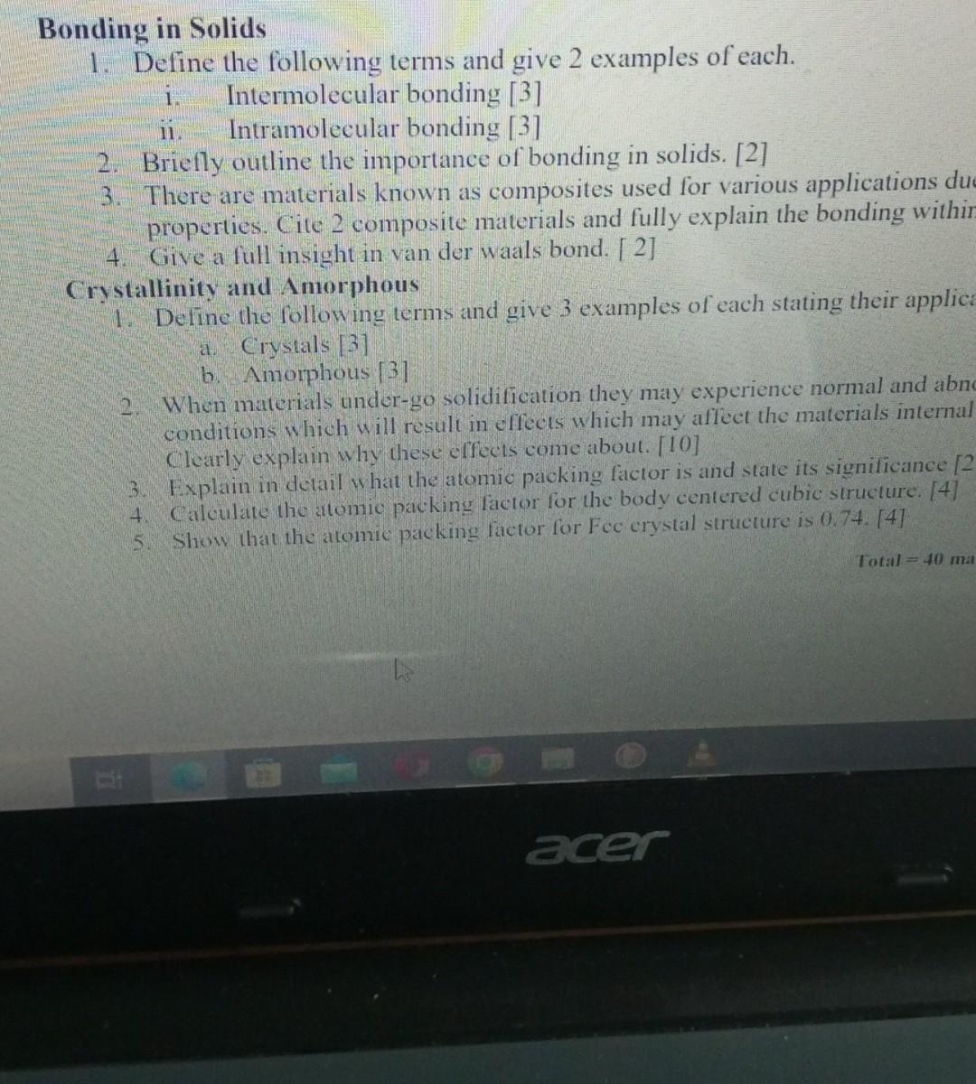 Solved define following terms and give 2 examples of each | Chegg.com