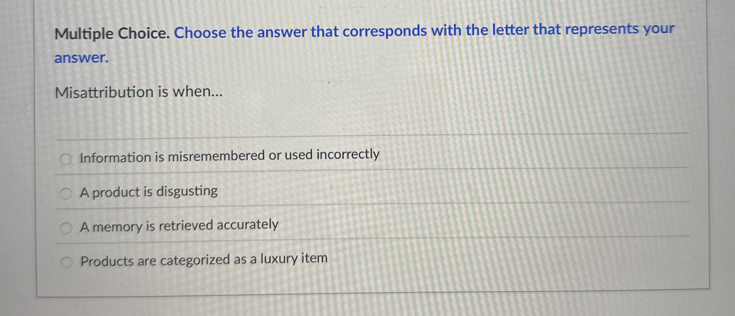 Solved Multiple Choice. Choose the answer that corresponds | Chegg.com