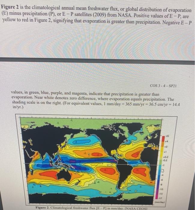 Solved Figure 1. Sea-surface Salinity Data For May 2015. Red | Chegg.com