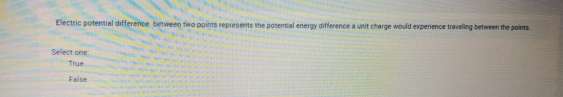 Solved Electric potential difference between two points | Chegg.com