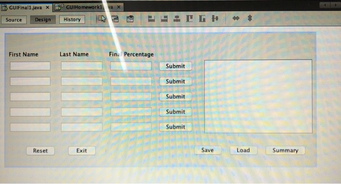 Solved write a program in java as a GUI application where | Chegg.com