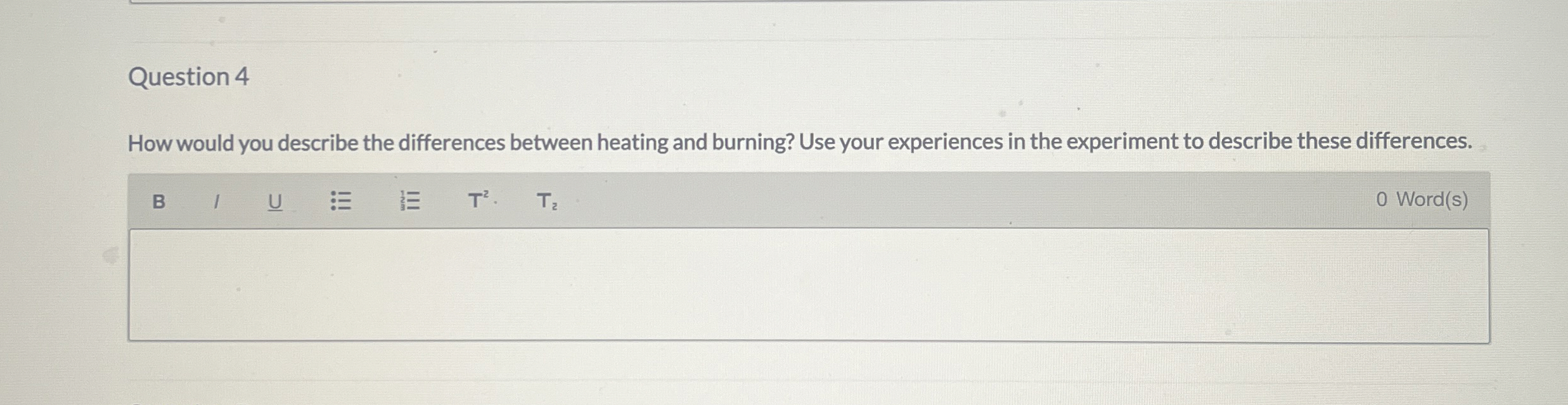Solved Question 4How would you describe the differences | Chegg.com