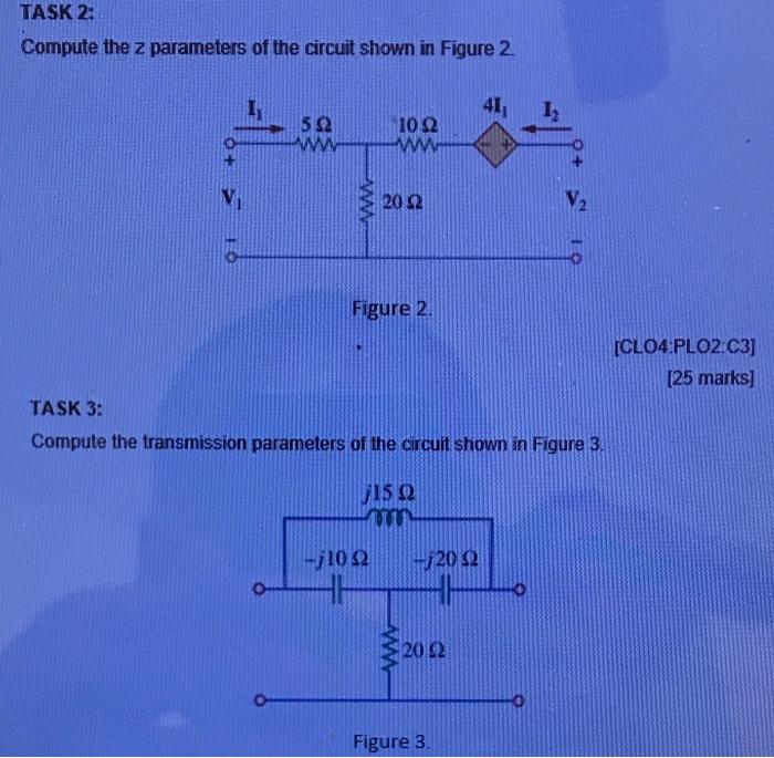 Solved Compute the z parameters of the circuit shown in