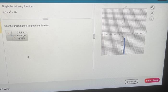 graph the function f x )= 2x2 4x 10