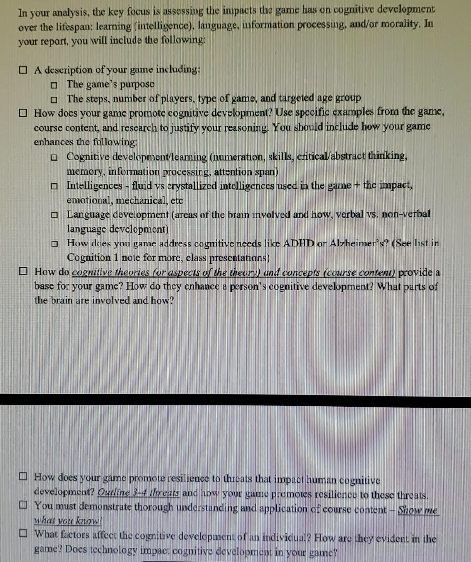 Parts of hotsell cognitive development