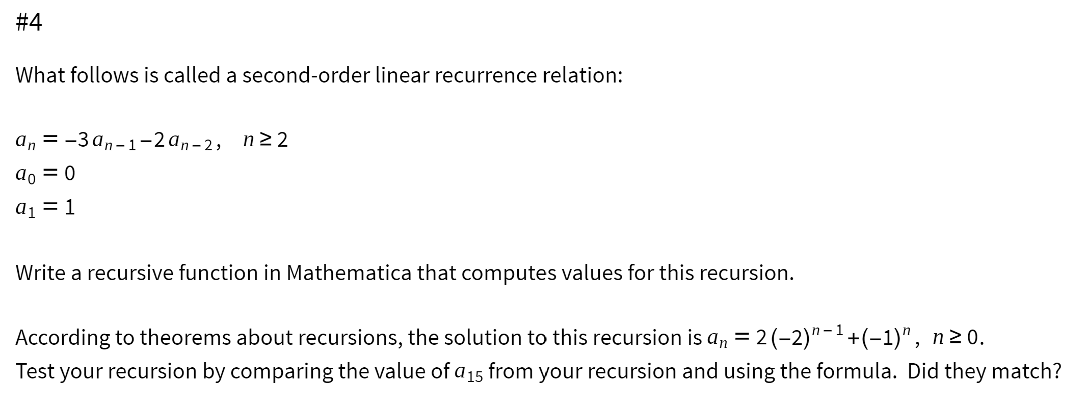 Solved done in mathematica 4what follows is called a chegg