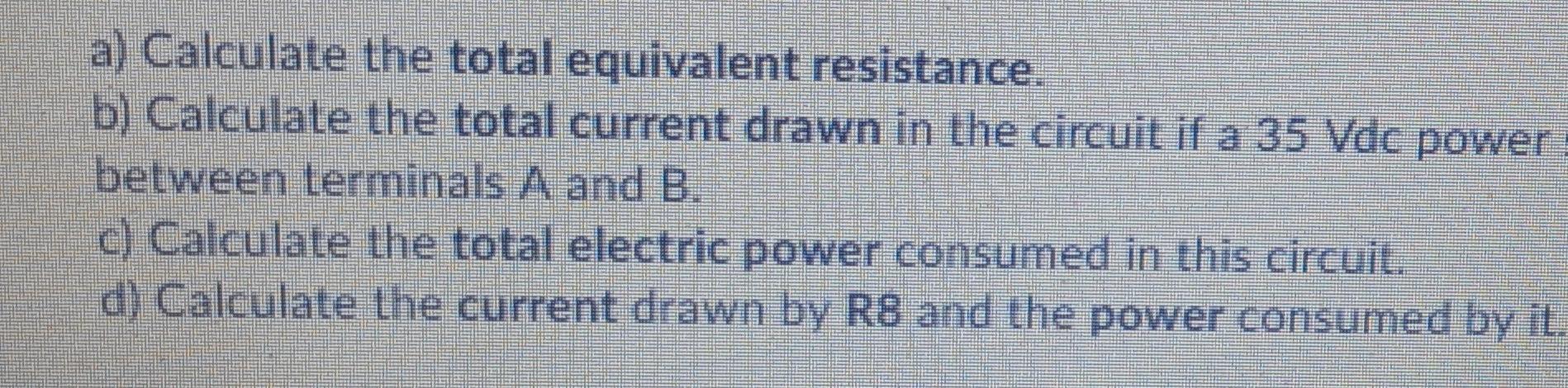 Solved ving circuit to answer the questions that follow: R1 | Chegg.com