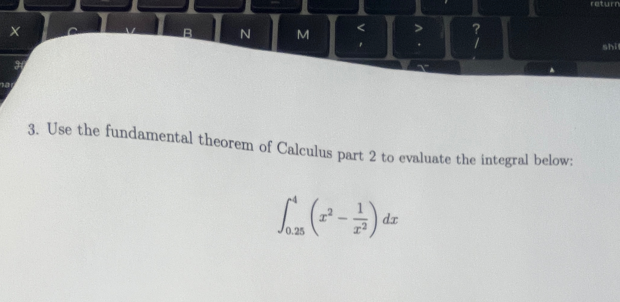 Solved Use the fundamental theorem of Calculus part 2 ﻿to | Chegg.com