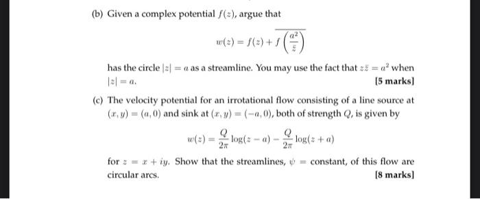 Solved Mathematical fluid dynamics, will give thumbs up for | Chegg.com