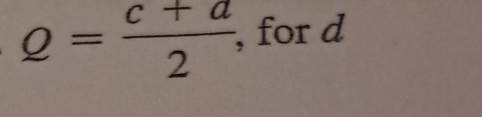 Solved Q=2c+a | Chegg.com