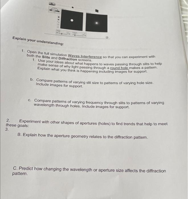 Solved (b) Interference Phenomena In this section we have to | Chegg.com