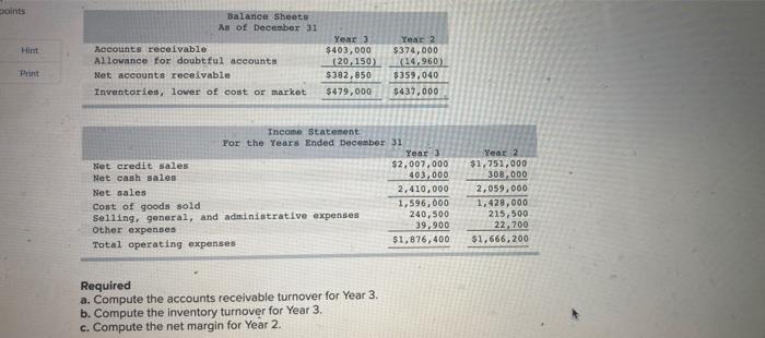 Solved Required A. Compute The Accounts Receivable Turnover | Chegg.com