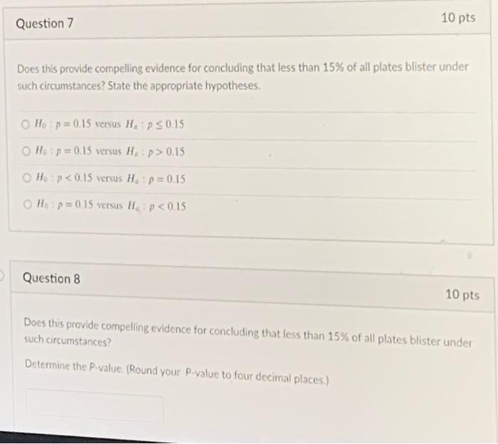 Solved Question 7 10 pts Does this provide compelling | Chegg.com