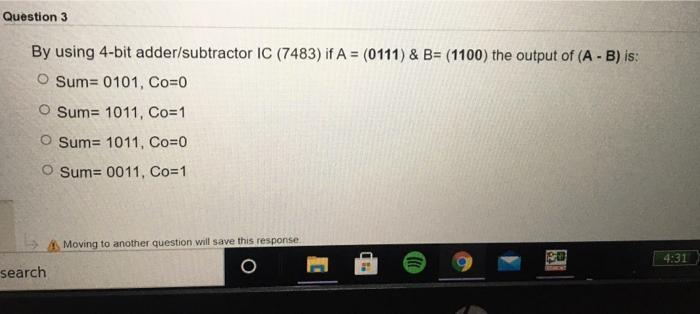 Solved Question 2 What is the function of the IC given below | Chegg.com