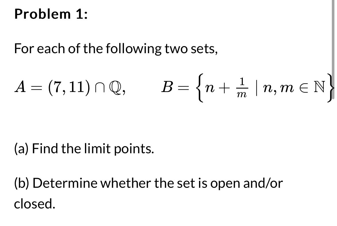 Solved Problem 1:For each of the following two | Chegg.com