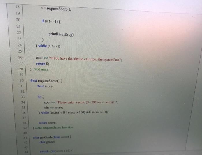 Solved QUESTION 4 Complete the following given program by | Chegg.com