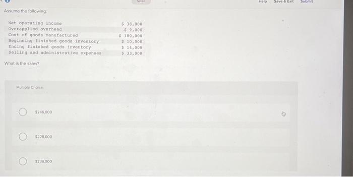 Solved Multiple Choich $246.000 3228.000 3739.000 | Chegg.com