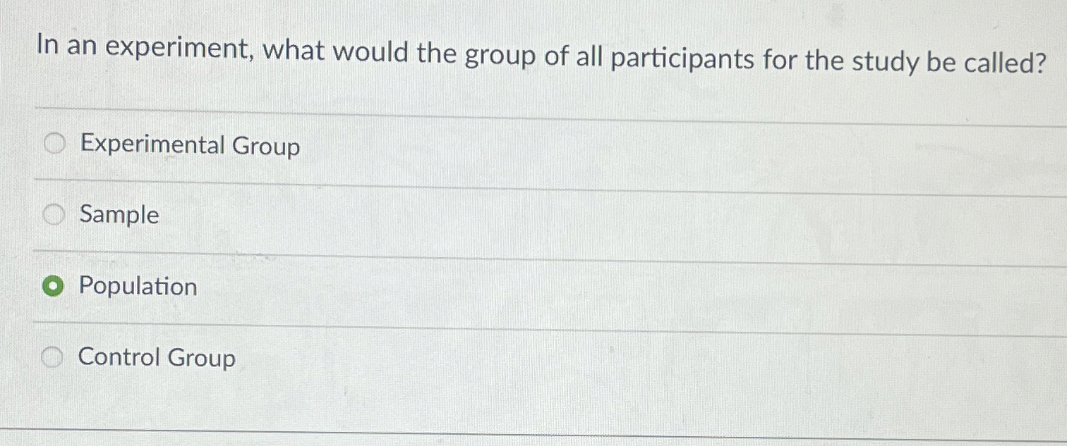 Solved In an experiment, what would the group of all | Chegg.com