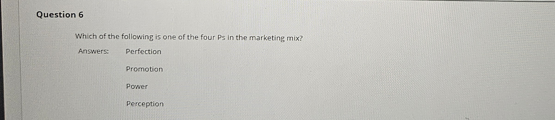 Solved Question 6Which of the following is one of the four | Chegg.com