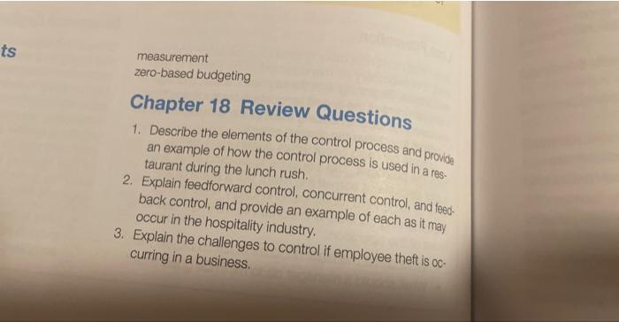 Solved Chapter 18 Review Questions 1. Describe the elements | Chegg.com