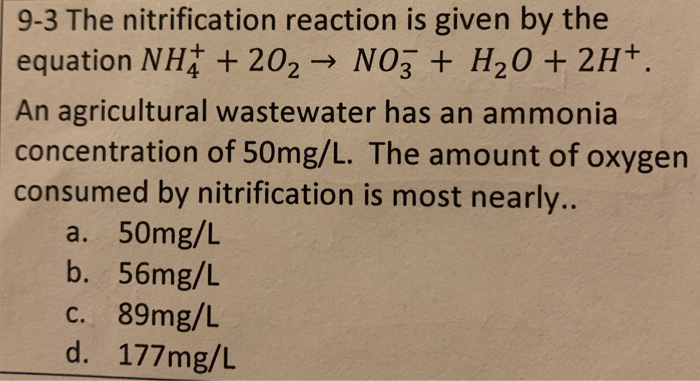 nitrification equation